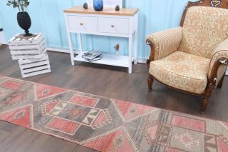 2x12 Wool Vintage Runner Rug - Thumbnail