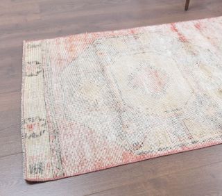 2x13 Wool Antique Runner Rug - Thumbnail