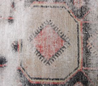 2x13 Wool Antique Runner Rug - Thumbnail