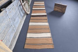 2x13 Wool Vintage Runner Rug - Thumbnail