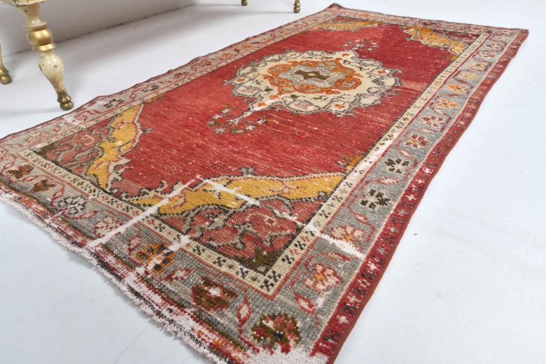 Vintage Anatolian Red Small Rug