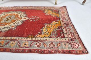 Vintage Anatolian Red Small Rug - Thumbnail