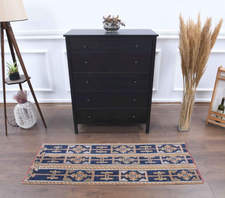 2x5 Handmade Patchwork Runner Rug