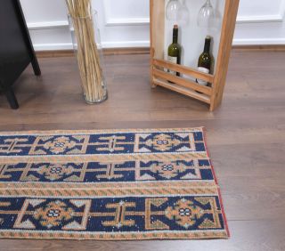 2x5 Handmade Patchwork Runner Rug - Thumbnail