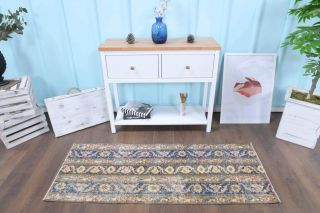 2x5 Handmade Patchwork Runner Rug - Thumbnail