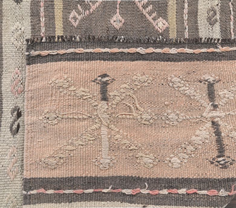 2x5 Vintage Handmade Kilim Rug