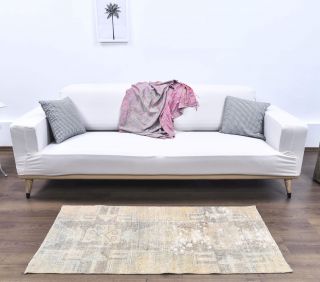 Vintage Small Oushak Rug - Thumbnail