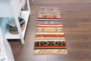 Vintage Kilim Runner Rug - Thumbnail