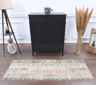 2x6 Handmade Patchwork Runner Rug - Thumbnail