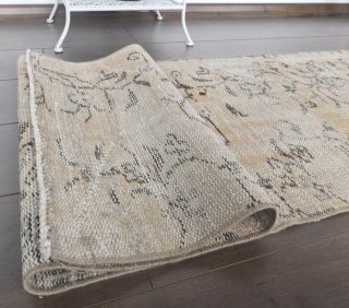 2x6 Vintage Antique-washed Faded Turkish Runner - Thumbnail