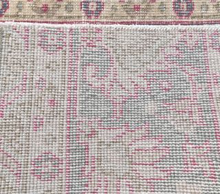 2x6 Vintage Handwoven Floral Patchwork Runner - Thumbnail