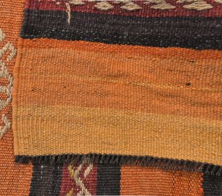 2x6 Vintage Kilim Orange Runner - Thumbnail