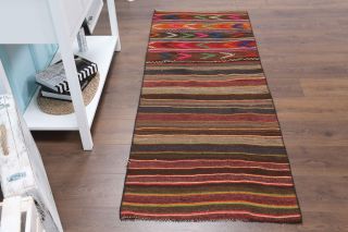 Vintage Kilim Runner Rug - Thumbnail