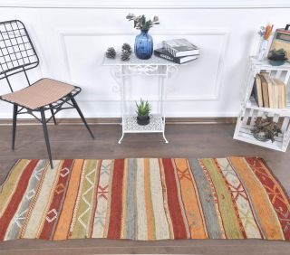 2x6 Vintage Kilim Rug Runner - Thumbnail