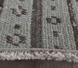 2x6 Vintage Patchwork Gray Runner Rug - Thumbnail