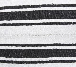 2x6 Black & White Kilim Vintage Runner Rug - Thumbnail