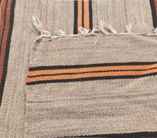 2x7 Vintage Beige Striped Kilim Runner - Thumbnail