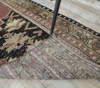 2x7 Vintage Handwoven Oriental Runner Rug - Thumbnail