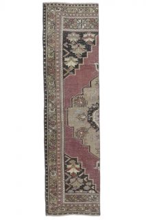 2x7 Vintage Handwoven Anatolian Runner Rug - Thumbnail