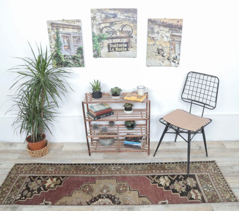 2x7 Vintage Handwoven Anatolian Runner Rug