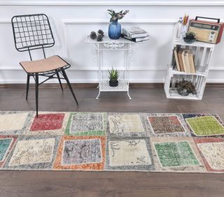 Vintage Runner Patchwork Rug - Thumbnail