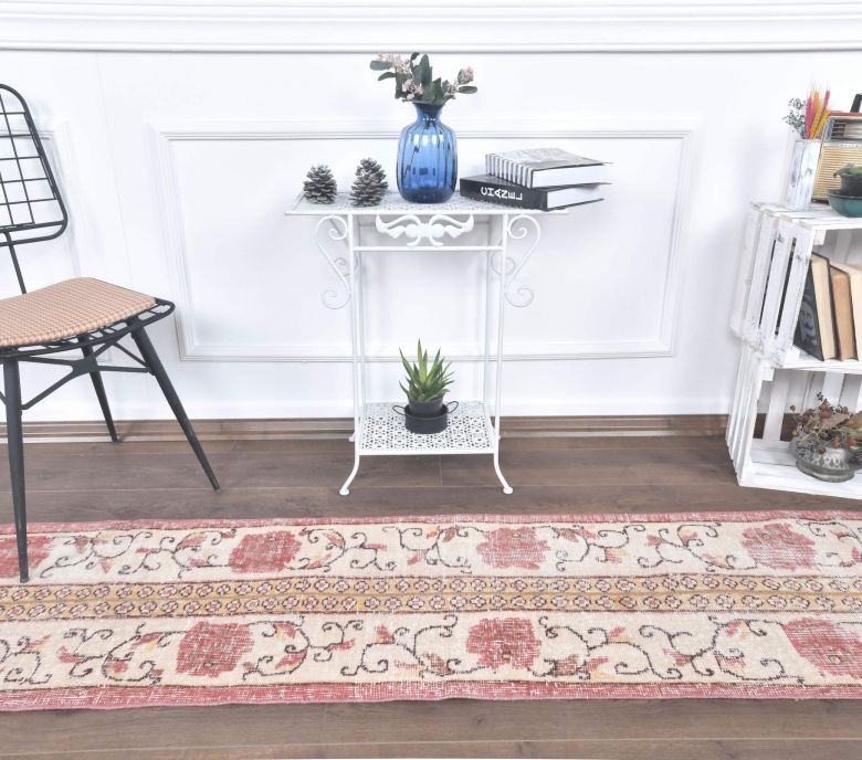 2x7 Vintage Handwoven Patchwork Runner Rug