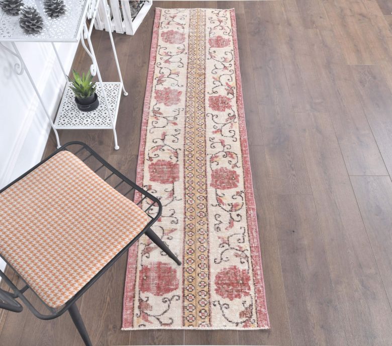 2x7 Vintage Handwoven Patchwork Runner Rug