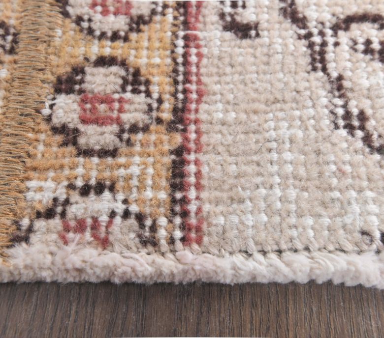 2x7 Vintage Handwoven Patchwork Runner Rug