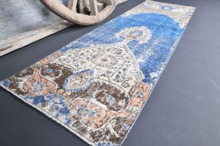 Traditional Vintage Anatolian Runner Rug - Thumbnail