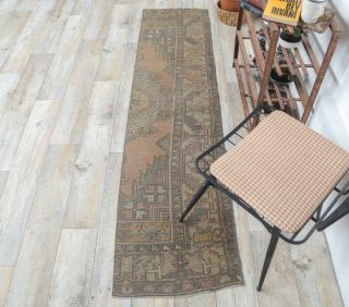 2x7 Vintage Handwoven Rug Runner - Thumbnail