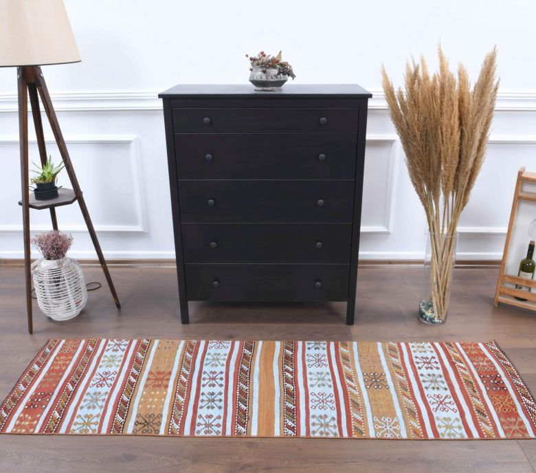 2x7 Wool Vintage Runner Rug