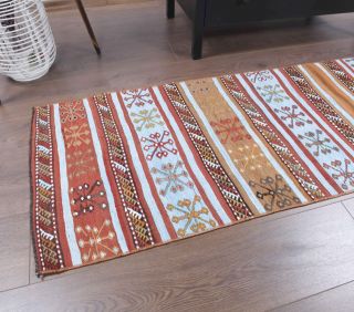 2x7 Wool Vintage Runner Rug - Thumbnail