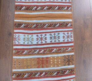 2x7 Wool Vintage Runner Rug - Thumbnail