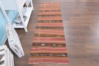 2x7 Wool Vintage Runner Rug - Thumbnail