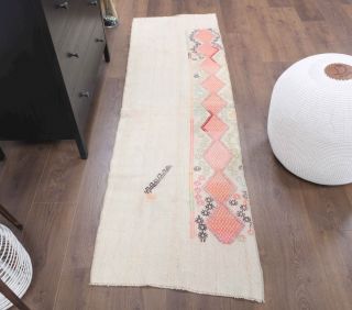 2x7 Wool Vintage Runner Rug - Thumbnail