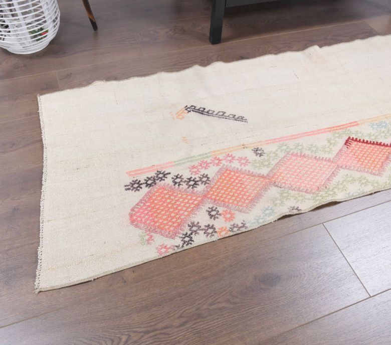 2x7 Wool Vintage Runner Rug