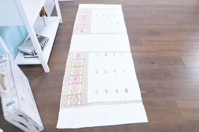 2x7 Wool Vintage Runner Rug