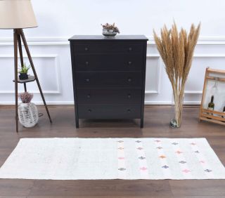 2x7 Wool Vintage Runner Rug - Thumbnail