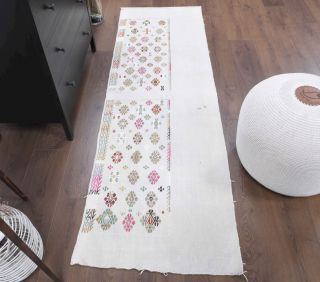 2x7 Wool Vintage Runner Rug - Thumbnail