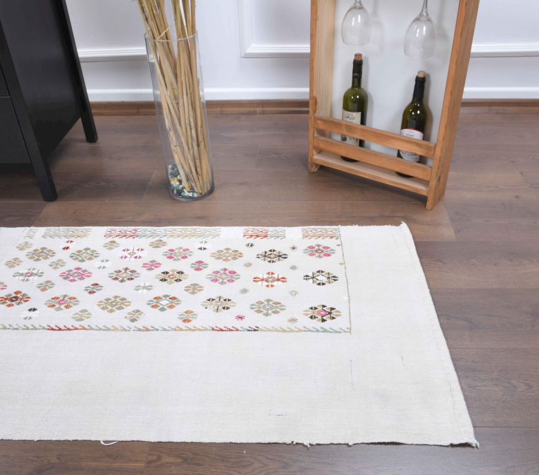 2x7 Wool Vintage Runner Rug