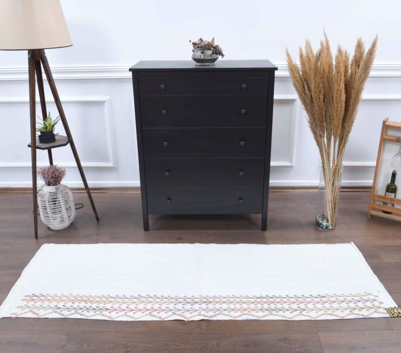 2x7 Wool Vintage Runner Rug