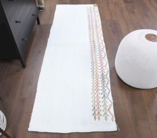 2x7 Wool Vintage Runner Rug - Thumbnail