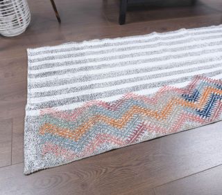 2x7 Wool Vintage Runner Rug - Thumbnail