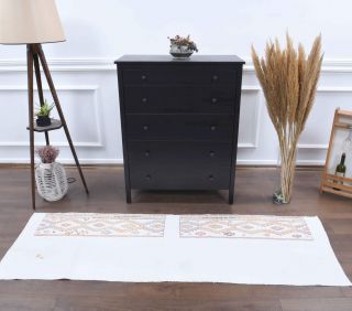 2x7 Wool Vintage Runner Rug - Thumbnail