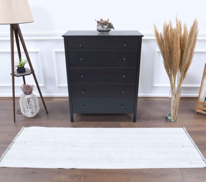 2x7 Wool Vintage Runner Rug