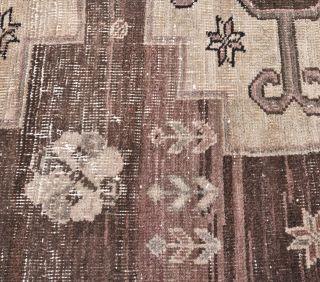 Vintage Brown Runner Rug - Thumbnail