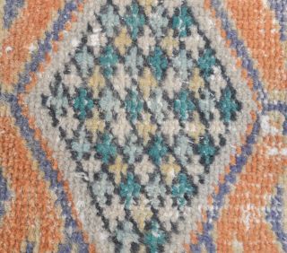 Vintage Orange Runner Rug - Thumbnail