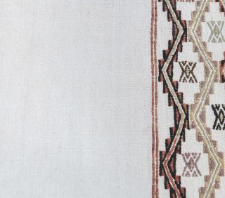 2x8 Vintage Kilim White Runner Rug - Thumbnail