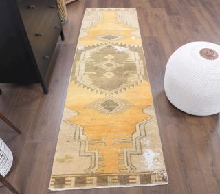 2x8 Wool Vintage Runner Rug - Thumbnail