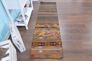 2x8 Wool Vintage Runner Rug - Thumbnail